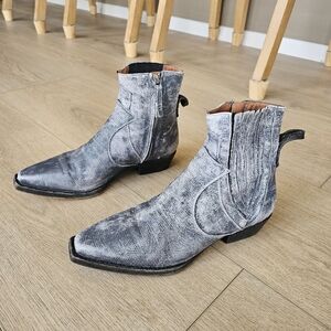 $368 Free People x We The Free Wyatt Western Lizard Boots